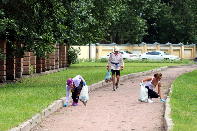 плоггинг уборка мусора улица Циолковского