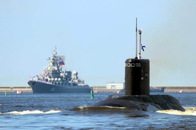 репетиция парада день ВМФ военно-морской флот корабли подводная лодка Владикавказ