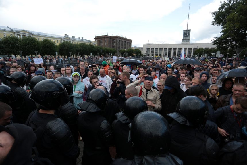 площадь Ленина митинг в поддержку московских кандидатов