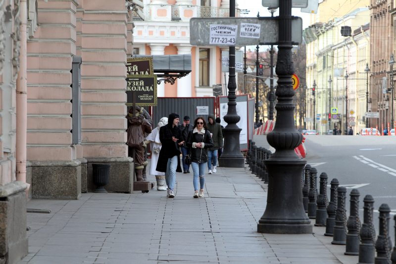 Невский проспект, пустые улицы