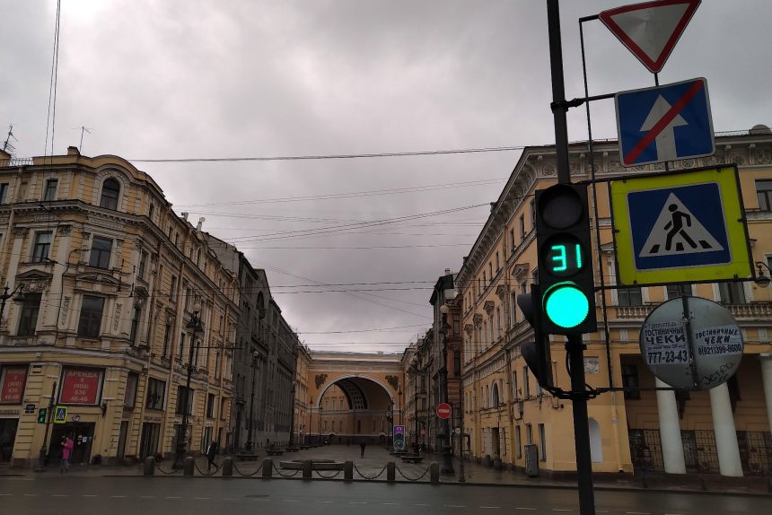 Петербург, Невский проспект, пустые улицы, изоляция, карантин, коронавирус