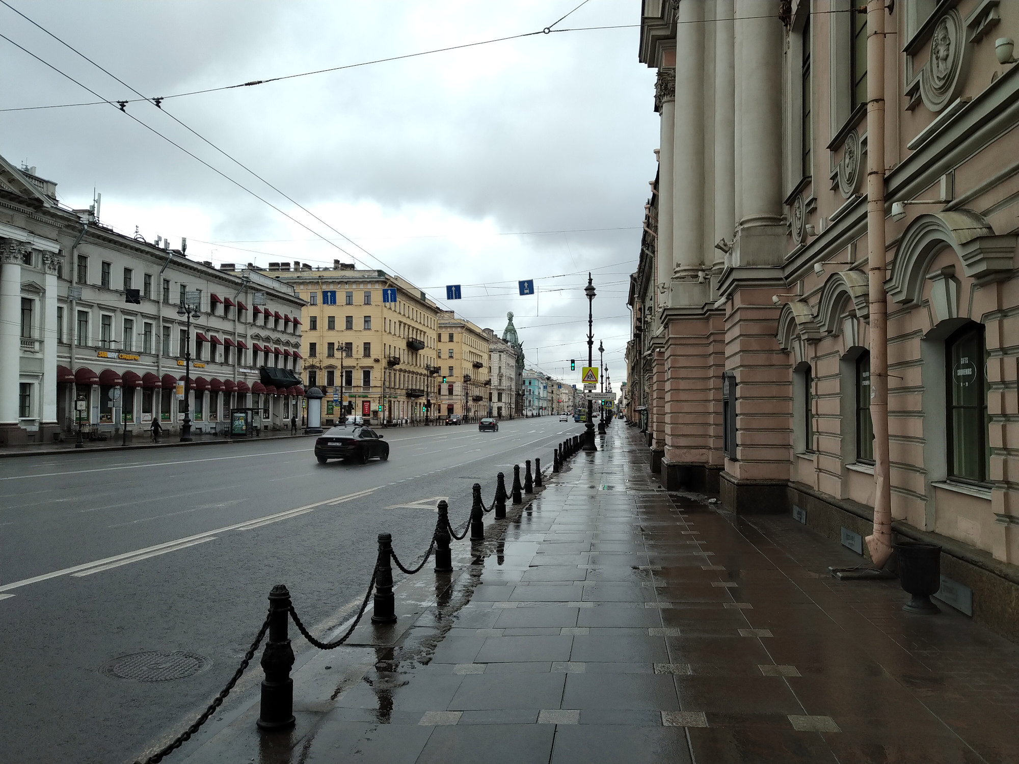 Петербург, Невский проспект, пустые улицы, изоляция, карантин, коронавирус