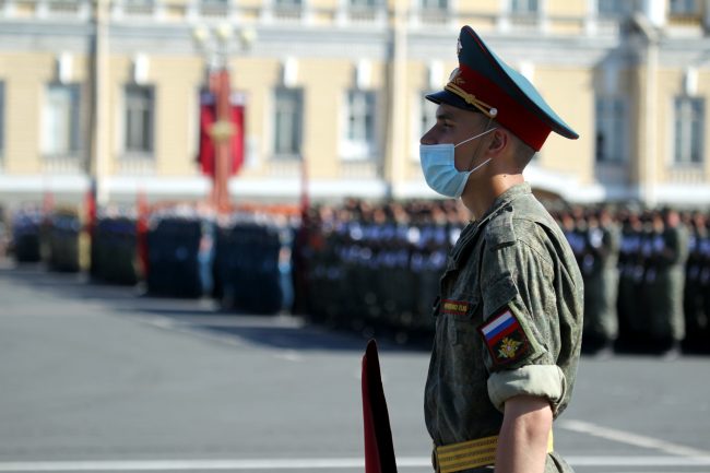репетиция парада Победы, Дворцовая площадь, военные