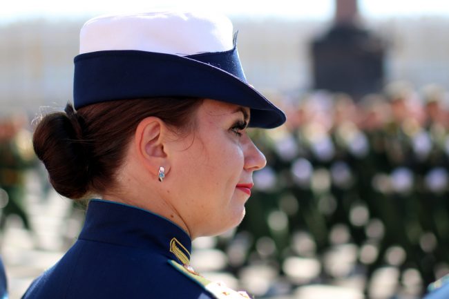 парад победы, женщины-военнослужащие