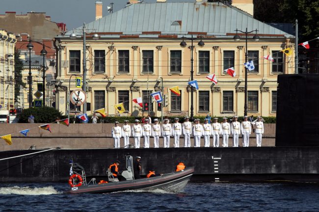 военно-морской парад, день ВМФ, корабли, репетиция, моряки, подводная лодка Санкт-Петербург