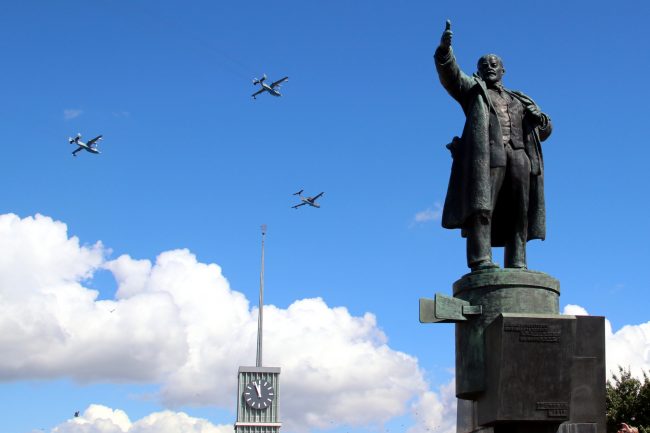 день ВМФ, авиация, самолёты, площадь Ленина, памятник Ленину