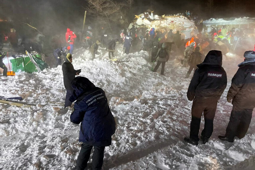 сход лавины, Норильск