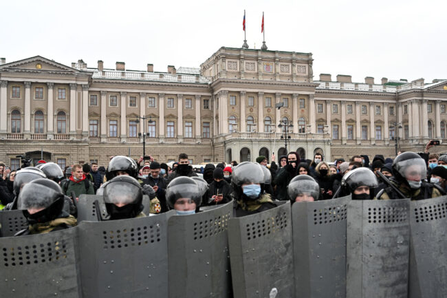 протестная акция 31 января, полиция, ОМОН