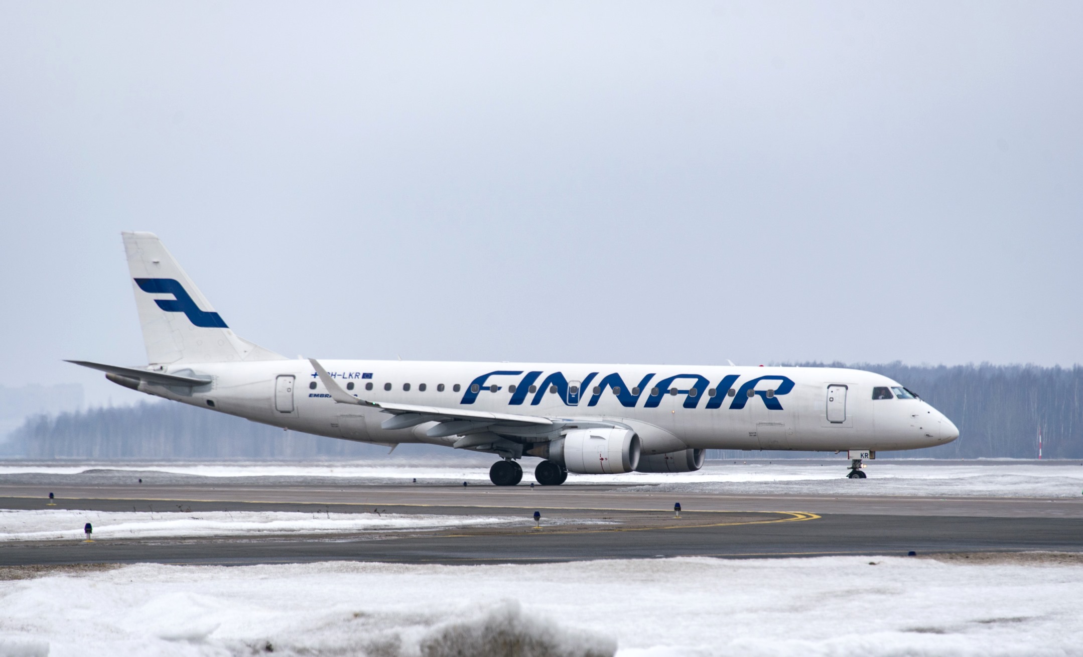пассажирский самолёт, авиалайнер, авиакомпания Finnair, аэропорт Пулково