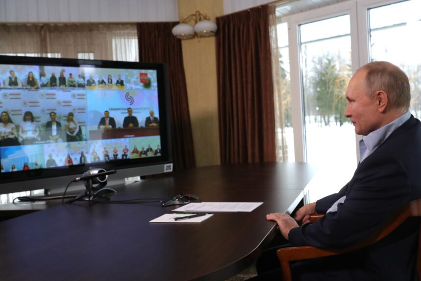 Владимир Путин, онлайн-встреча со студентами, видеоконференция