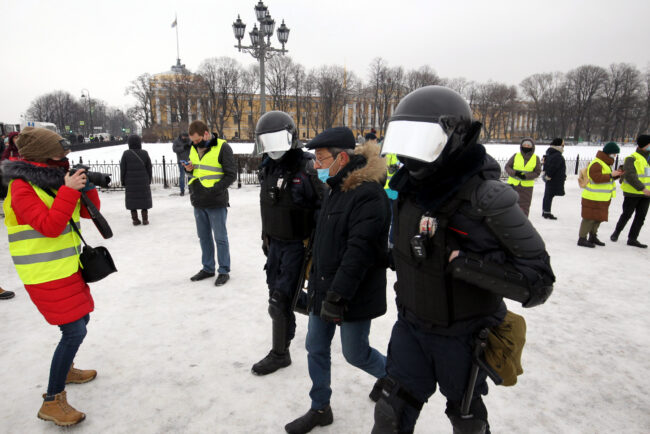 протест, акции в поддержку Навального, митинг, ОМОН, задержания