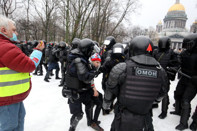 протест, акции в поддержку Навального, митинг, ОМОН, задержания