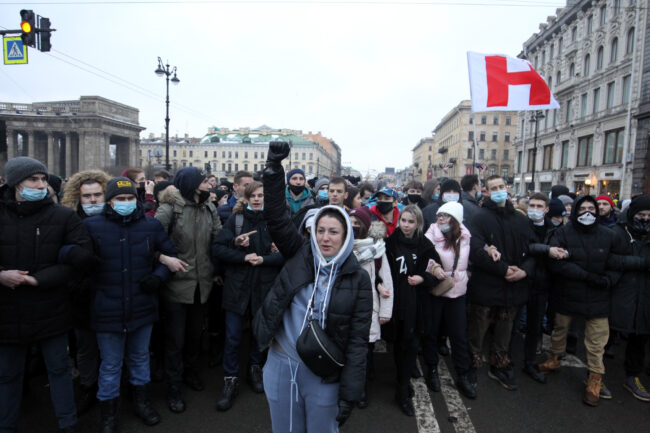 протест, акции в поддержку Навального, митинг