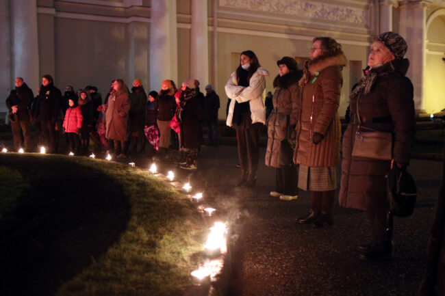 день снятия блокады Ленинграда, памятная акция, Аничков дворец, свечи