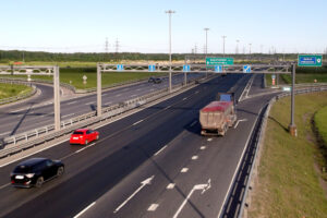 Кольцевая автодорога, развязка КАД с Пискарёвским проспектом