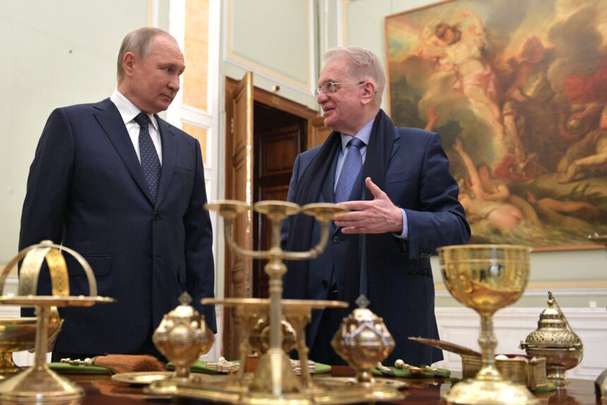 Владимир Путин, Михаил Пиотровский, Эрмитаж