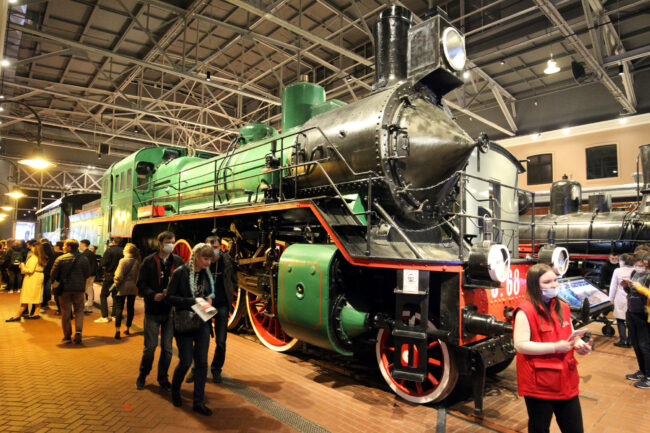 ночь музеев, музей железных дорог России, паровозы, железнодорожный транспорт