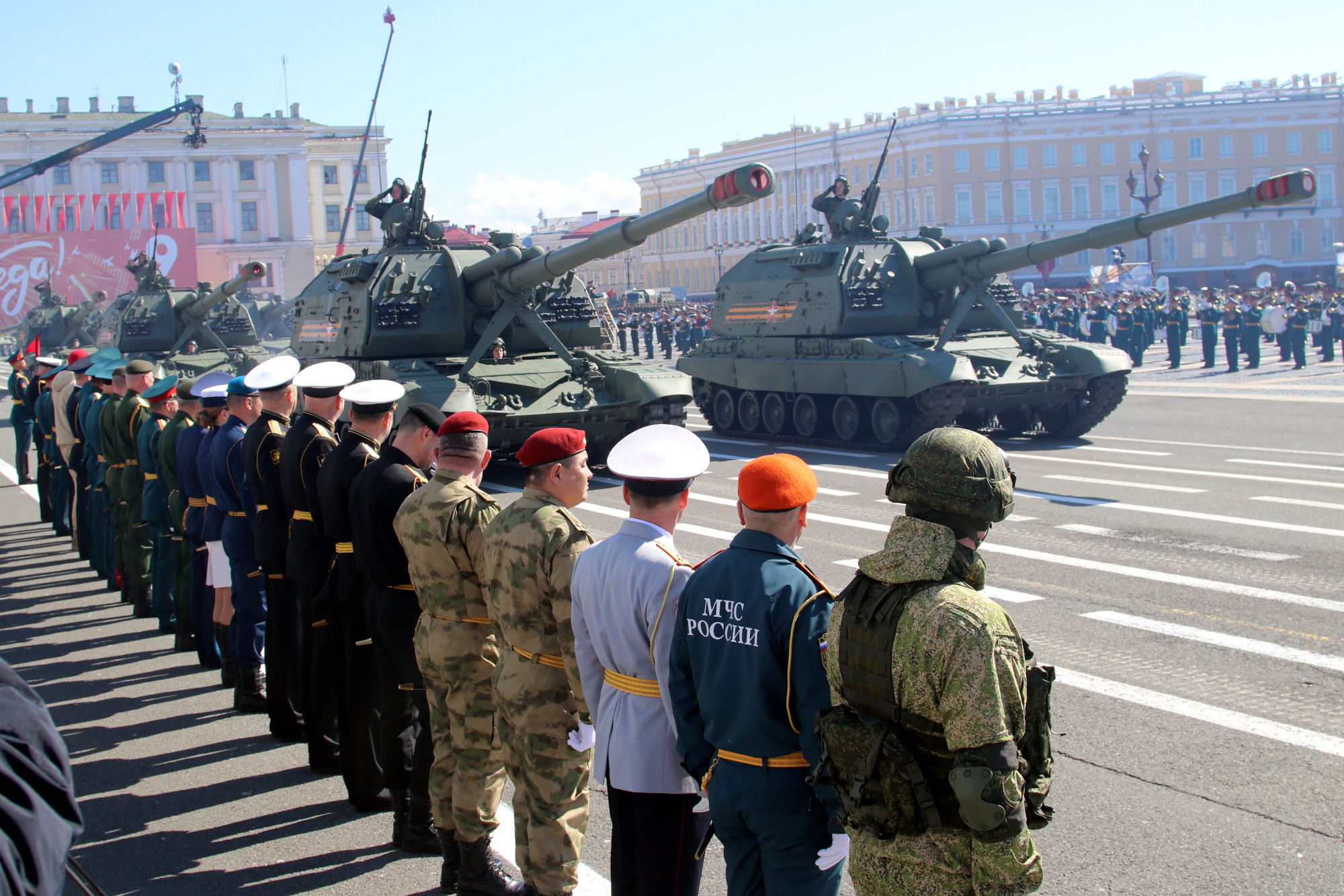 парад победы, день победы, 9 мая, армия, военнослужащие, артиллерия, самоходная артиллерийская установка
