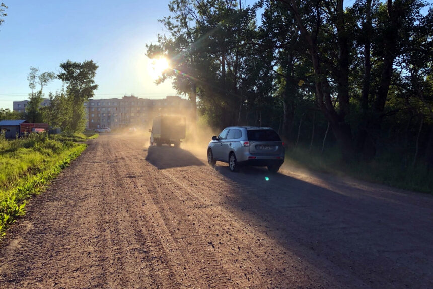 Муромская улица, грунтовая дорога