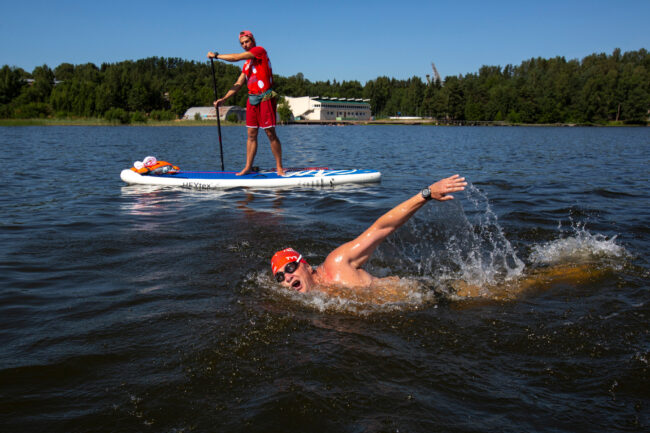 плавание, водные виды спорта, заплыв в Хепоярви, SUP-серфинг