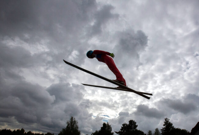 лыжники, прыжки с трамплина, лыжный спорт, кубок Владимира Белоусова
