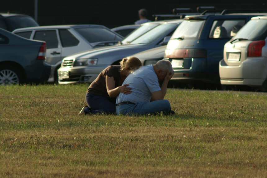 родственники жертв крушения самолёта Анапа - Петербург, 22 августа 2006