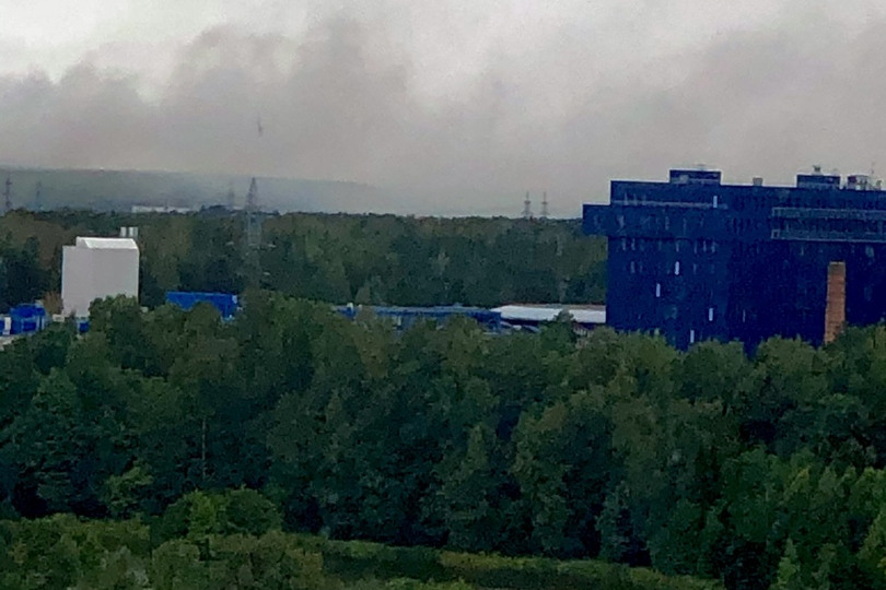 пожар на мусорном полигоне