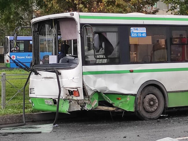 дтп, автобус, заводской проспект, колпино