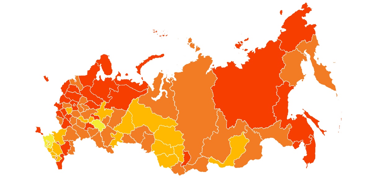 Карта коронавируса за сутки по россии