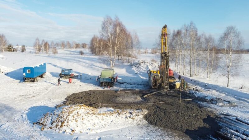 бурильная установка, шахта Листвяжная