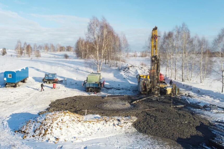 бурильная установка, шахта Листвяжная