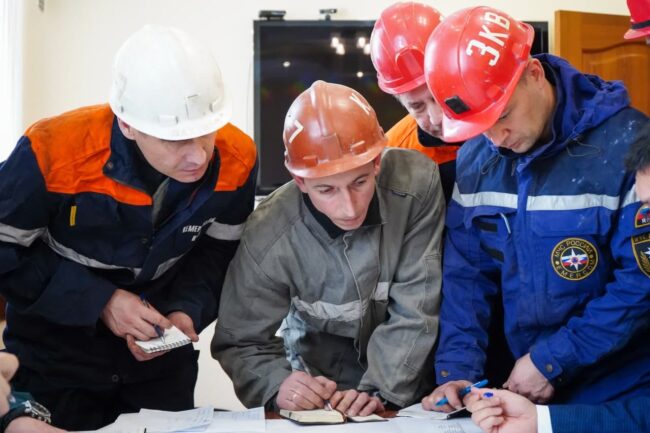 МЧС, спасатели, безопасность на шахтах, Кемеровская область, шахта Листвяжная