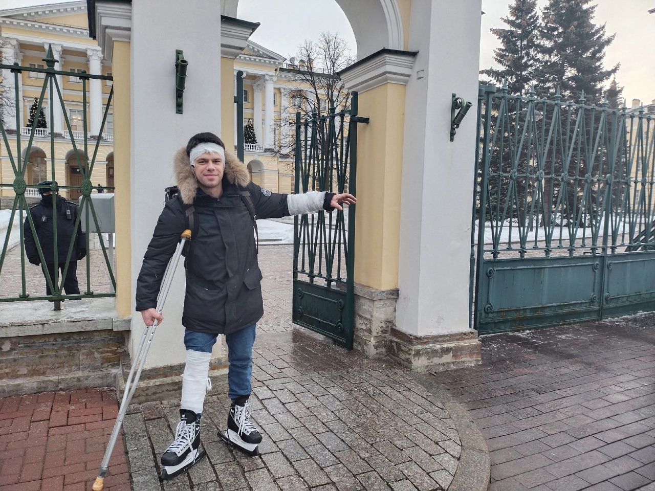 Ярослав Костров, акция на тему уборки снега