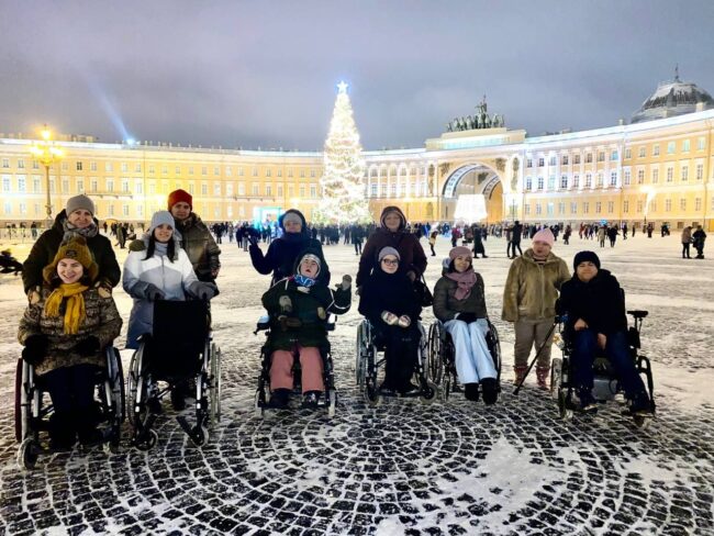инвалиды, коляски, инклюзивное сообщество Мир без границ, Парголово