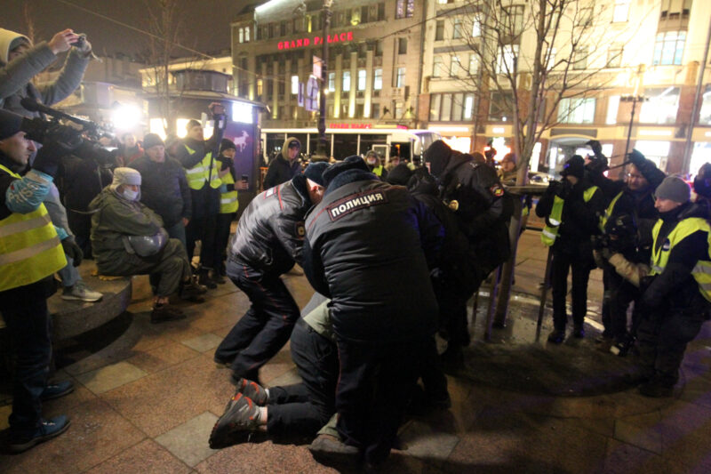 антивоенный митинг, акция протеста, конфликт на Украине, полиция, задержания