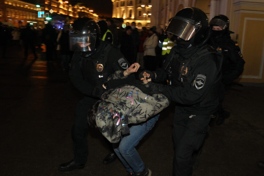 антивоенный митинг, акция протеста, конфликт на Украине, полиция, задержания