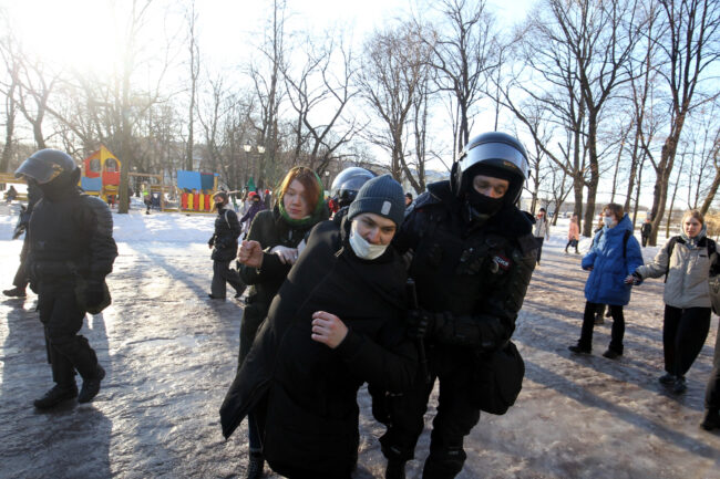 антивоенный митинг, акция протеста, конфликт на Украине, полиция, задержания