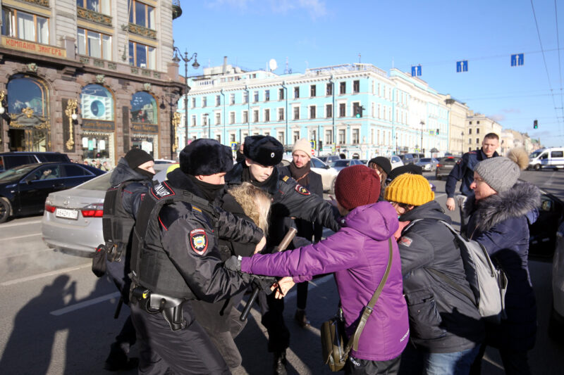 антивоенный митинг, акция протеста, конфликт на Украине, полиция, задержания