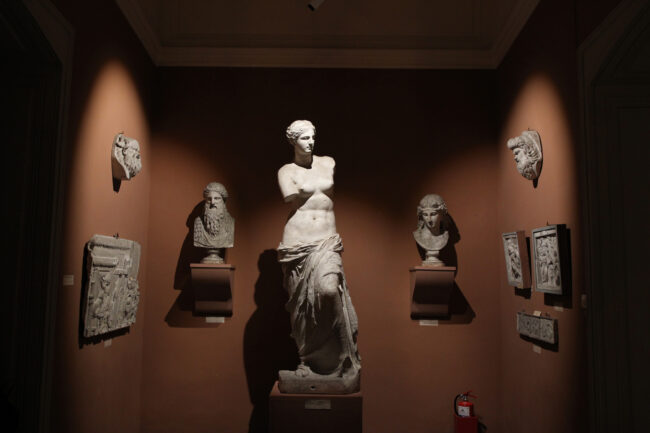 ночь музеев, музей Академии художеств, античные скульптуры