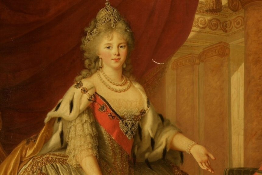Элизабет Виже-Лебрен. Большой парадный портрет императрицы Марии Фёдоровны.
