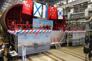 закладка подводной лодки проекта 677, судостроение, кораблестроение, Адмиралтейские верфи