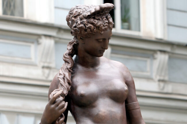 статуя Рождение Афродиты, фонтан, сад Сан-Галли