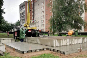 постамент для памятника танку Т-34, Ивангород