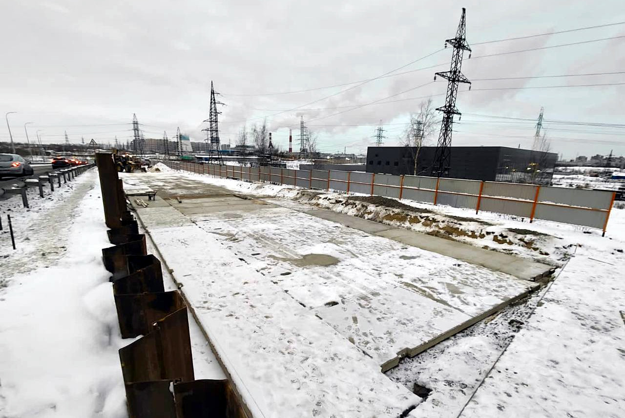 строительство развязки в Кудрово