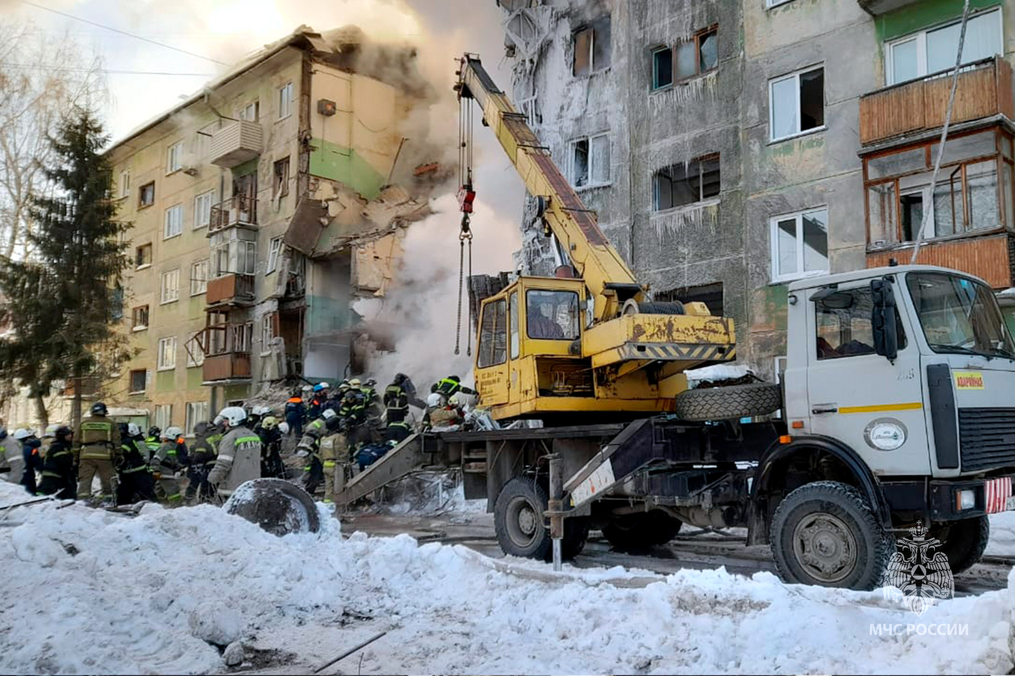 взрыв газа, обрушение дома, Новосибирск, улица Линейная