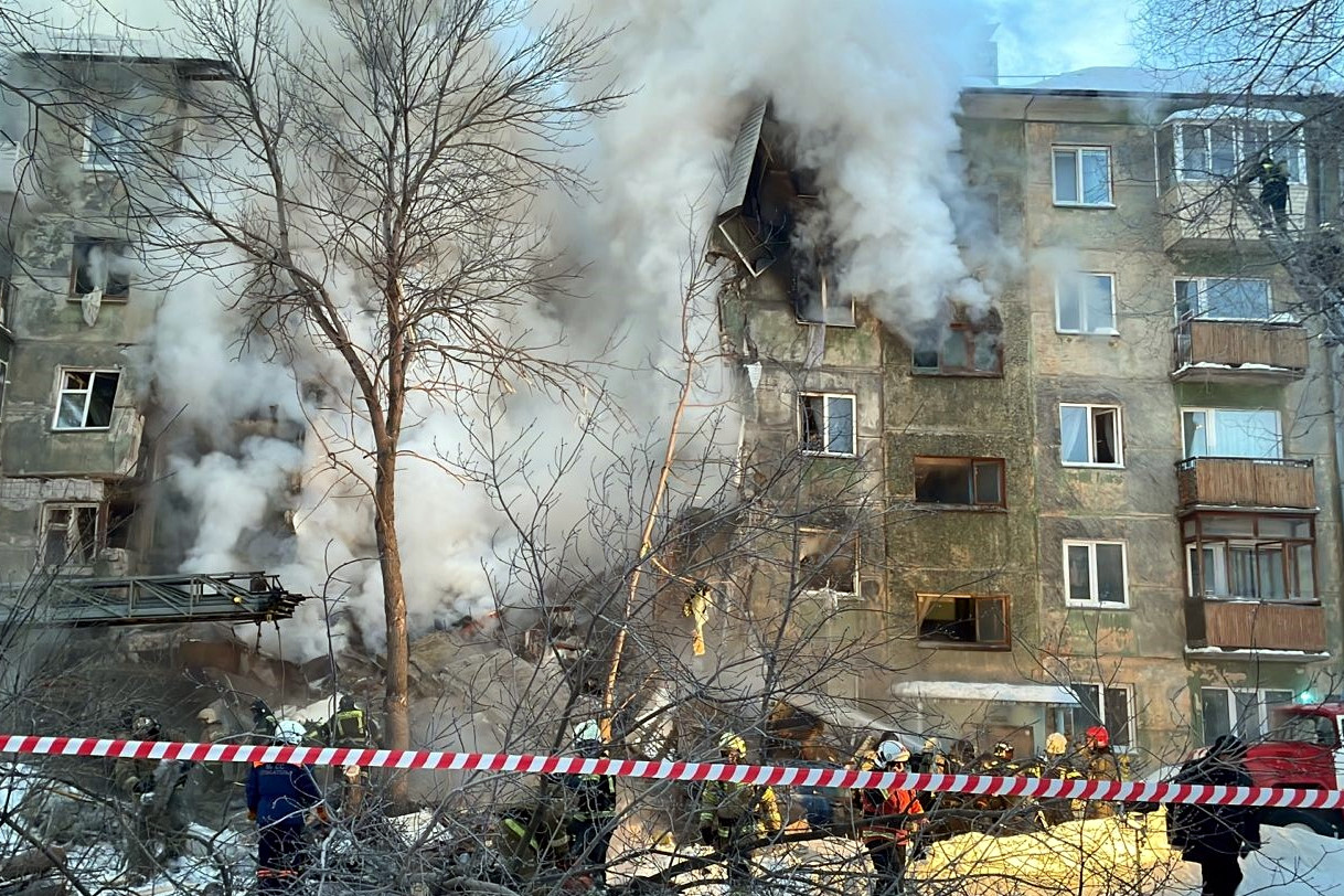 взрыв газа, обрушение дома, Новосибирск, улица Линейная