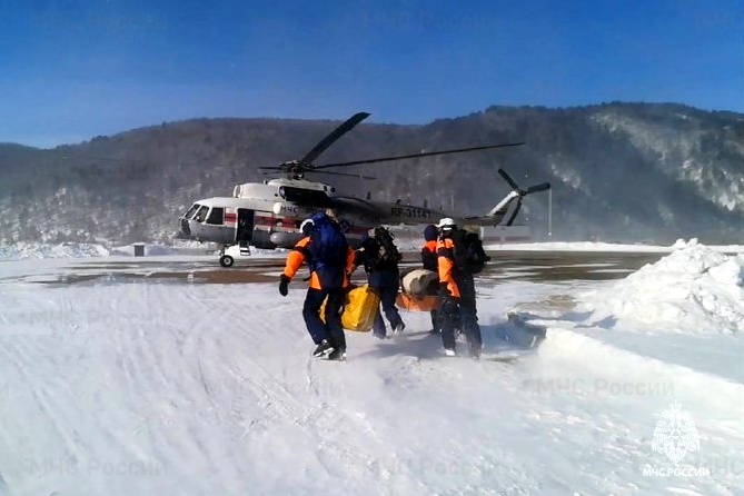 эвакуация пострадавших вертолётом, спасательная операция, МЧС, спасатели