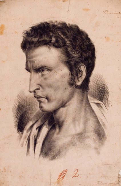 портрет, мужская голова, Павел Чистяков