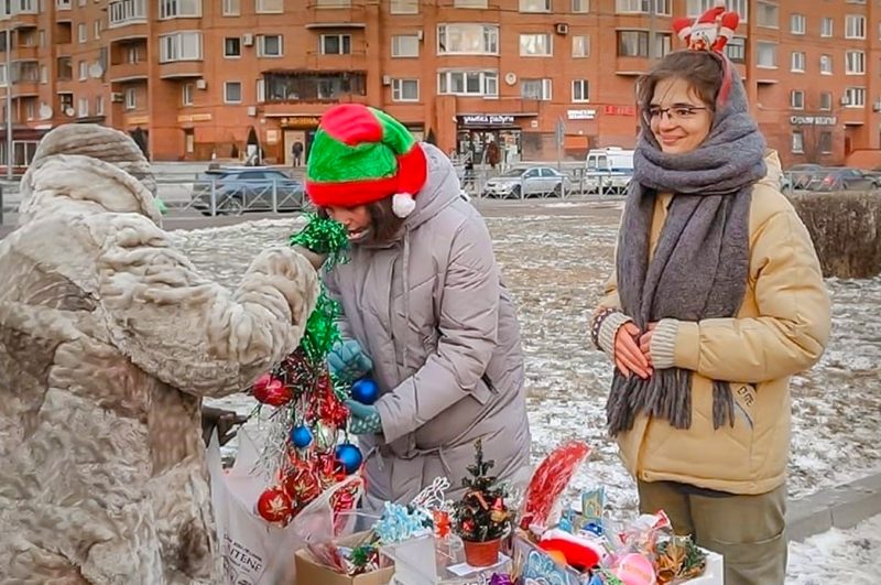 новогодний шеринг, раздельный сбор