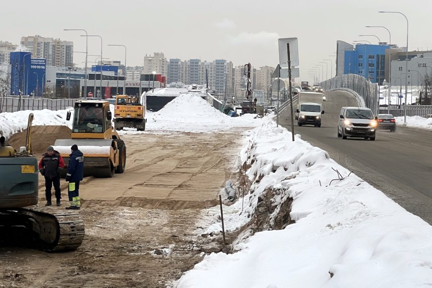 Московско-дунайская развязка, дорожное строительство, дорожные работы